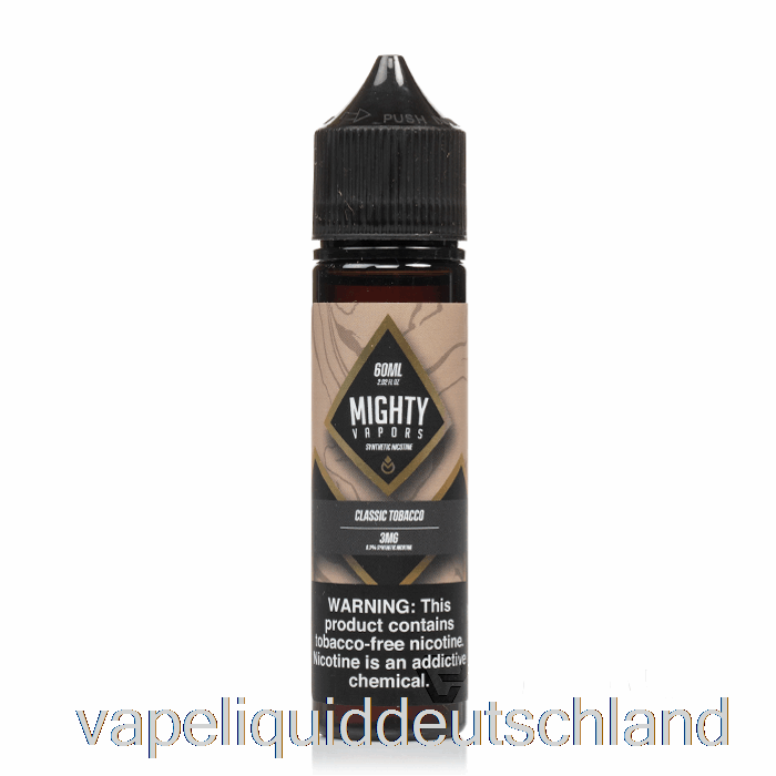 Klassischer Tabak – Mächtige Dämpfe – 60 Ml 6 Mg Vape-Flüssigkeit